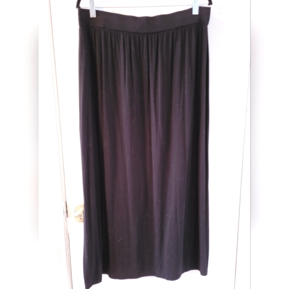 Black Straight Maxi Skirt - Loft - L petite